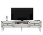 Hanah Home Soporte para TV Yumedi Blanco y Dorado